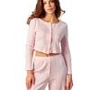 [Fabricante de origen] Amazon Popular de Venta Transfronteriza Cárdigan de Moda Poliéster Algodón Pijama de Mujer Dos Piezas Ropa para el Hogar