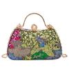 Bolso de Moda de Lujo con Lentejuelas para Mujer 2025 Nuevo Bolso de Mano Texturizado con Cadena Bolso de Hombro Único Bolso Cruzado
