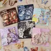 Pacote de adesivos PET Yi Niao, série Notas Borboleta Tecida, material de tricô de borboleta, material para patchwork DIY, 6 designs