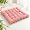 Cojín de Asiento Acolchado Grueso Simple para Oficina en Casa Silla de Sentarse Largo Cojín de Asiento Transpirable Correas Antideslizantes Cojín para Glúteos Tatami