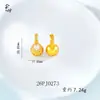 Colgante de mariposa y calabaza estilo antiguo chapado en oro, simple, de moda, incrustado con diamantes, para hacer tú mismo, lindo, tridimensional, accesorios de joyería de marca de moda, venta al por mayor