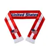 Bufandas Personalizadas para Aficionados de Clubes de Fútbol Oem Etiqueta Privada Bufandas Bordadas Personalizadas para Animación en el Estadio