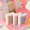 Traje de cartas de goo lindo al por mayor para niños DIY de forma de tarjeta de goo pequeño colgante historieta PET impermeable pegatina regalo portátil