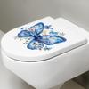 Shangyi SPZ-WC24124 Flor Mariposa Decoración de Baño Pegatina de Pared Autoadhesiva Baño Transfronterizo Recolección Directa Pegatina para Inodoro