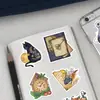 [Original] 50 Pegatinas de Bruja Estilo Acuarela Graffiti para Decorar Funda de Teléfono Móvil DIY Equipaje Cuaderno Pegatinas Impermeables