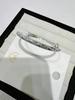 Pulsera de Plata Pura Triturada Hielo para Mujer Plata Maciza S9999 Pulsera Cerrada Plata Brillante Pulsera Regalo de Cumpleaños Año Nuevo