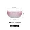 Prato de Frutas Criativo Japonês Tigela de Salada Transparente Borda Dourada Lótus Azul Névoa Simples Casa Hotel Tigela de Prato Frio Conjunto Lavador de Chá