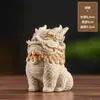 Pixiu Atrator de Fortuna de Arenito Pequeno Ornamento Cura Escritório Estação de Trabalho Artefato para Alívio de Estresse Ornamento Decorativo de Mesa de Centro Estilo Chinês