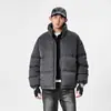 Jaqueta Masculina de Algodão 2026 Inverno Exclusiva Transfronteiriça Tendência Estilo Hong Kong Jaqueta Acolchoada Jaqueta Puffer Roupas de Algodão Roupa Externa Engrossada Jaqueta de Casal