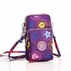Bolsa diagonal para teléfono móvil al por mayor Nueva Bolsa pequeña para mujer Bolsa de tela para teléfono móvil bolsa vertical para cuello brazo muñeca monedero