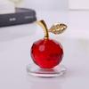Manzana de cristal para Nochebuena, artesanías navideñas, recuerdos, regalos, decoración para el mostrador del teléfono móvil, adornos (embalaje ordinario