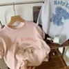 Ropa Infantil Estilo Coreano para Bebés y Niños Pequeños, Hombres y Mujeres, Nuevas Camisetas Lindas de Dibujos Animados de Verano, Tops Camisetas Finas de Manga Corta para Bebé