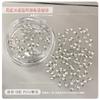 Mini circonita uña diamante joyería explosión flash Rojo de Internet nuevo borde invertido plano transparente blanco champán diamante pequeño de forma especial mixto