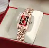 Reloj Cuadrado de Moda Explosivo Transfronterizo para Mujer, Nicho de Cuarzo, Lujo Ligero, Moda, Correa de Acero, Hebilla de Mariposa, Elegante, Resistente al Agua, Reloj para Mujer