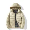 Chaqueta Ligera de Plumas Estilo Pareja 2024 Nueva Pluma de Pato Blanco Moda Versátil Casual Chaqueta Ligera de Plumas Abrigo