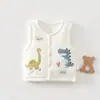 Colete Acolchoado Jq Jingqi para Bebê para Primavera, Outono e Inverno, Espesso e Quente, Colete 100% Algodão Classe A, Roupa de Inverno para Recém-nascido, Jaqueta sem Mangas