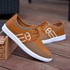 Sapatos masculinos respiráveis de primavera Tênis masculinos casuais antiderrapantes Tênis de lona Tênis de corrida masculino Estilo coreano Sapatos da moda para todos os gostos