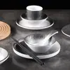 Melamina fondue tienda conjunto mesa cuatro piezas imitación porcelana plástico hotel restaurante vajilla platos restaurante taza cuchara traje comercial