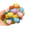Anillo para el cabello de toalla de alta elasticidad de color caramelo para niños, coleta alta para niñas, tendones de goma que no dañan el cabello, dulce cuerda para el cabello de niña, nuevo