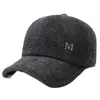 Estilo Nuevo de Invierno para Hombres de Mediana Edad y Mayores, con Forro de Terciopelo Grueso, Resistente al Frío, Gorra de Béisbol, Protección para los Oídos al Aire Libre, Gorra Cálida de Pico de Pato, Gorro de Algodón a Prueba de Viento