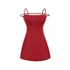Vestido puramente seductor de un solo hombro para mujer, estilo retro de nicho de verano con un diseño que ciñe la cintura, vestido corto sexy