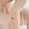 Pulsera Ojo de Gato Naranja para Mujer Nueva Ónix Carmesí Chino Jade Hetian Lujo Ligero Nicho Pulsera Exquisita Regalo para Novia