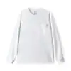 Camiseta de Manga Larga para Hombre, Algodón de Fibra Larga, Moderna y Versátil, Sudadera Cálida de Cuello Redondo para Mujer, Capa Interior Absorbente de Sudor y Amigable con la Piel