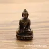 Latão Maciço Puro Pequenos Enfeites de Sakyamuni Pingente de Buda de Latão Pingente de Chaveiro com Alça Retrô Enfeites
