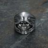Aliexpress Ebay Fuente de Artículos Estilo Punk Anillo de Calavera La Muerte se Acerca Anillo de Acero Inoxidable de Moda para Hombres