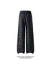 Chegada Nova Outono 2026 Base Branca Veludo Tie-Dye Xadrez Calça Longa M-5XL HK261004-P21