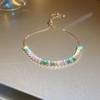 Pulsera Geométrica Ondulada Ajustable Incrustada con Diamantes Pulsera Elegante Coreana Popular de Lujo Accesible de Alta Gama Joyería de Mano al Por Mayor