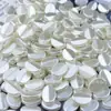 Perla de Imitación ABS Blanco Crudo Semilla de Melón Ovalada Diyi Cuentas Hechas a Mano Cuentas Sueltas Bolso Tejido Cadena para Teléfono Móvil Llavero