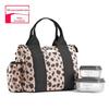 LOGOTIPO imprimível de fábrica Saco térmico com estampa de leopardo da Amazon bolsa de mão bolsa de almoço feminina bolsa de gelo para piquenique bolsa de almoço