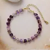 Joyería Popular Europea, Americana, Japonesa y Coreana Sencilla y de Moda, Corazón de Cristal Exquisito, Collar Versátil, Cadena para Clavícula, Joyería Cultural y Creativa