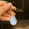 Pendente Gota D'água Olho de Gato Pingente Jade Gota D'água Colar Joias Moda Unissex Motorista de Tráfego Mais Vendido Atacado de Fábrica