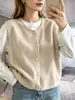 Nueva Colección Otoño/Invierno 2026: Chaleco de Punto de Color Sólido de Botonadura Única para Mujer, Con Capas para un Efecto Adelgazante, Chaqueta Chaleco, Suéter Transfronterizo