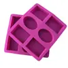 Molde de sabão de silicone artesanal quente transfronteiriço de 6 peças, novo padrão, molde de sabão, molde de sabão a frio, molde de bolo, vendas diretas da fábrica