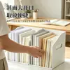 Suporte de mesa para livros, caixa de armazenamento portátil, estante de livros espessa para estudantes, divisória, organizador de livros, porta-arquivos de escritório