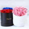 Ramo de Rosas Flor Eterna con 7 Rosas, Grado A, Regalo de Cumpleaños Transfronterizo, Regalo de Exhibición para el Día de San Valentín, Día del Maestro