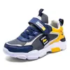 Sapatos Leves da Moda com Velcro para Homens, Mulheres e Crianças Sapatos Esportivos Infantis Tênis de Corrida Casuais de Cano Baixo em Malha
