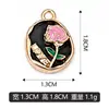Letras de tabla de madera flor de rosa pulsera diy colgante para collar adornos accesorios se pueden mezclar lotes venta directa de fábrica transfronterizo