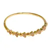 Pulseira Escama Popular em Forma de Leque Europeia e Americana Ouro 18K Joia de Alto Padrão