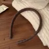 Diadema de Lana Estilo Coreano para Mujer, Diadema Simple y de Alta Gama para Uso Diario, Pasador Alto para el Cráneo, Accesorios para el Cabello de Otoño e Invierno