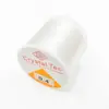 Cordón elástico para abalorios hecho a medida en stock, Hilo elástico transparente de cristal redondo para abalorios, Cordón elástico para pulseras, Cordón elástico de goma