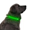 Collar luminoso LED de fibra óptica para mascotas, advertencia nocturna, bufanda para perros anti-pérdida, collar para perros