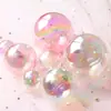 Bolas de Burbuja Decorativas para Hornear ins Bolas de Plástico Transparentes de Colores Hermosa Decoración para Pastel de Fiesta de Cumpleaños Mesa de Postres