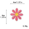 Parche Bordado de Combinación de Hoja de Arce y Flor Pequeña Bordado por Computadora para Ropa, Bolsas, Zapatos, Sombreros, Sudaderas, Parches Hechos a Mano para DIY
