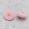 Botones de Resina de Terciopelo para Trajes Tang y Hanfu, Botones Metálicos para Suéteres y Abrigos, Botones Decorativos Redondos Cosidos a Mano, Disponibles en 20 Colores