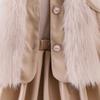 Comercio Exterior Transfronterizo Europeo y Americano Otoño e Invierno Nuevo Traje de Moda para Niñas Color Sólido Manga Larga Ropa Interior + Chaqueta Chaleco + Falda Plisada
