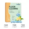 Tabletes de Limpeza Efervescentes com Cheiro Fresco para Limpeza Diária do Piso, Remoção de Manchas, Desodorização, Dissolução da Sujeira do Piso, Produtos de Limpeza Doméstica